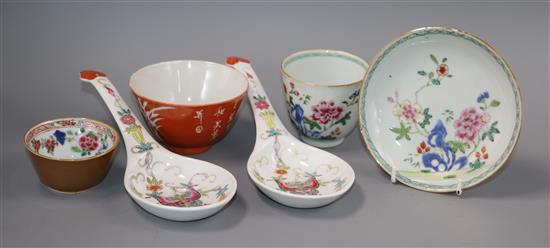 A collection of Chinese 18th and 19th century ceramics (6)